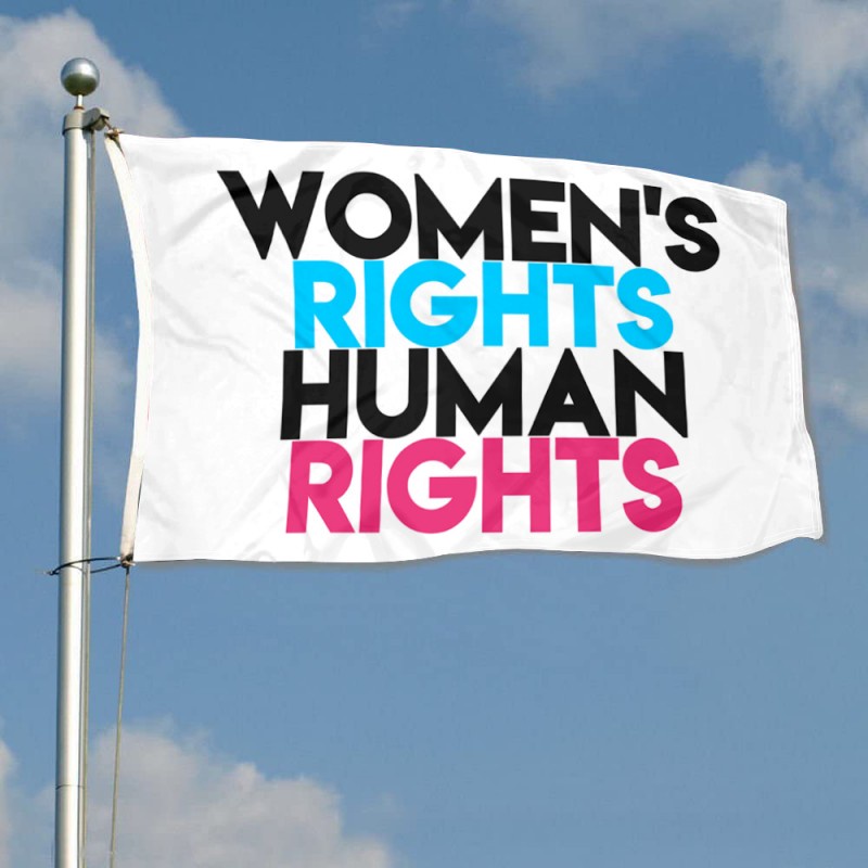 Human Rights Women Rights Flag