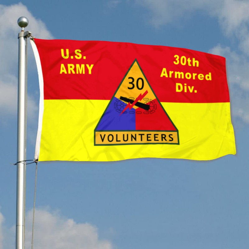 US Army 30th Armored Division Flag B