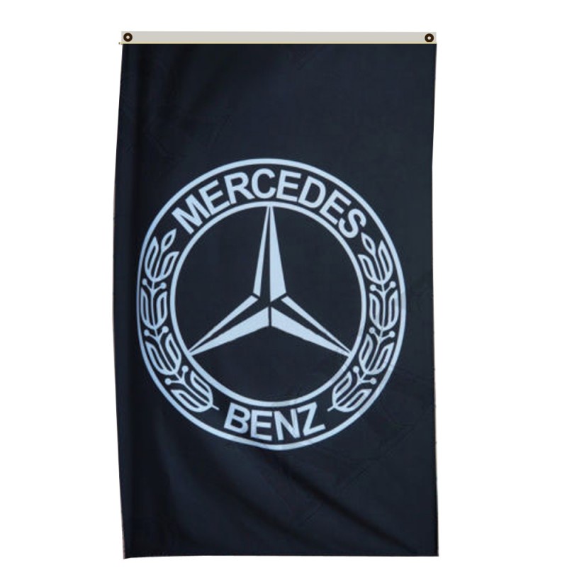 Mercedes Benz car banner flag