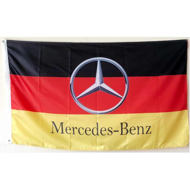 Mercedes-Benz Motors German Flag banner