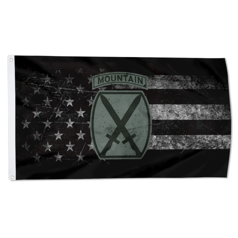 US Army Retro 10th Mountain Division Flag