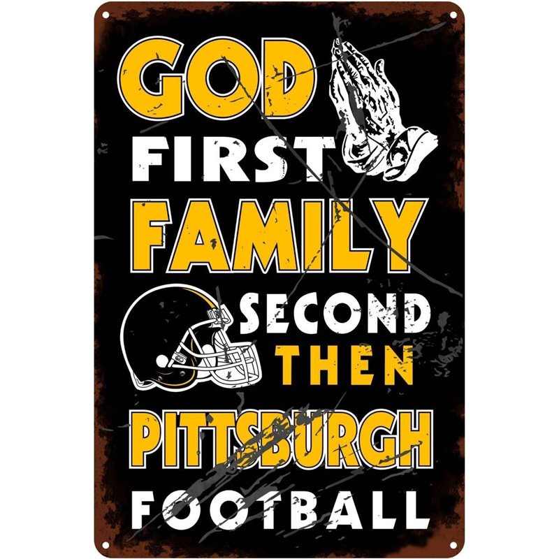 Pittsburgh Football Tin sign for Steelers Fan
