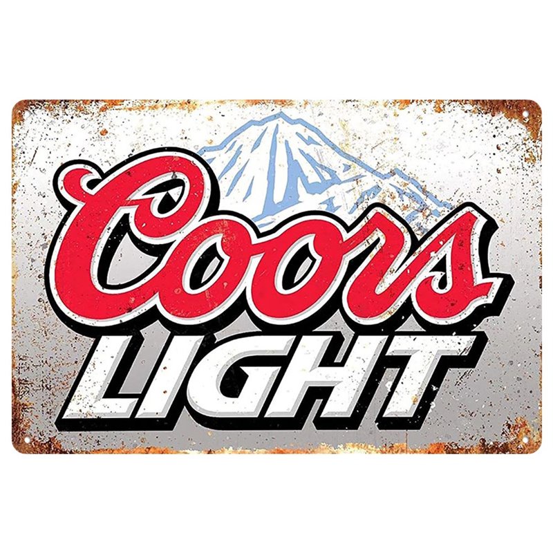 Vintage Cools Light Beer Tin sign