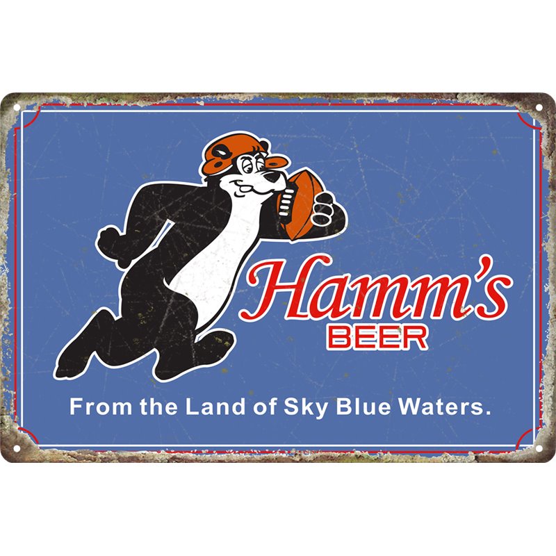 Vintage Hamm's Beer Tin Sign