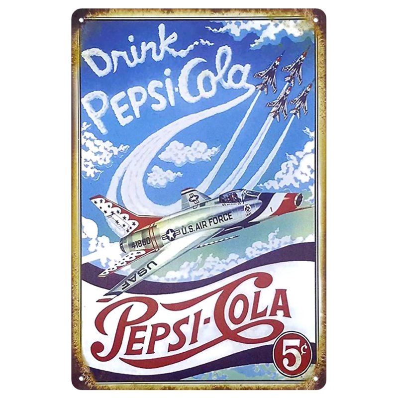 Vintage Pepsi Cola Tin Sign