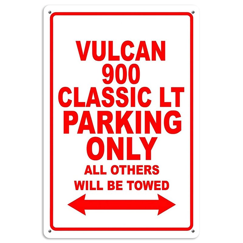 KAWASAKI VULCAN 900 CLASSIC LT Parking Only All Others Will Be Towed Tin Sign