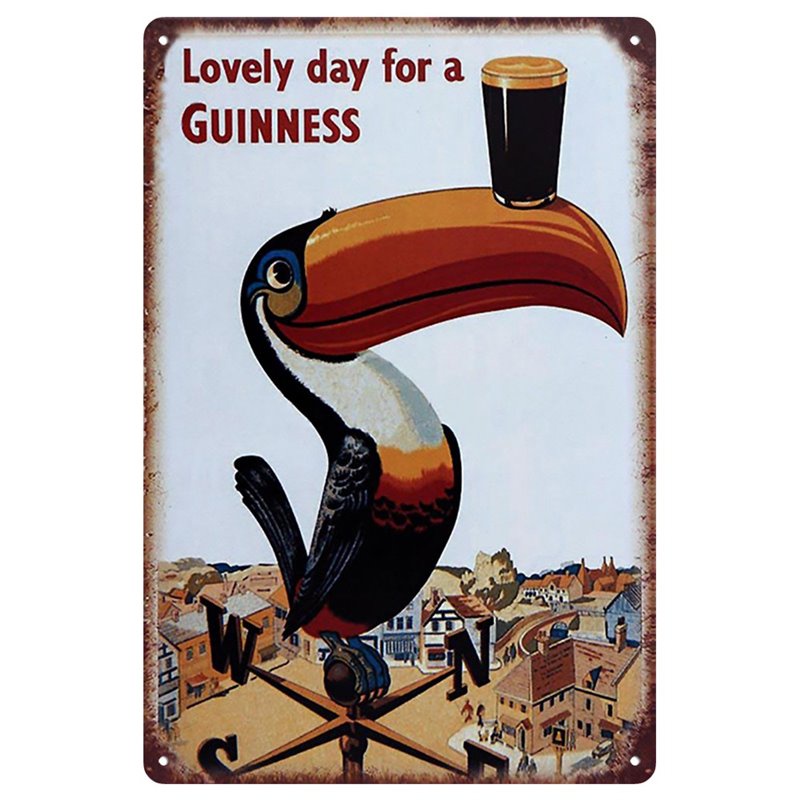 Vintage Guinness Beer Metal Tin sign