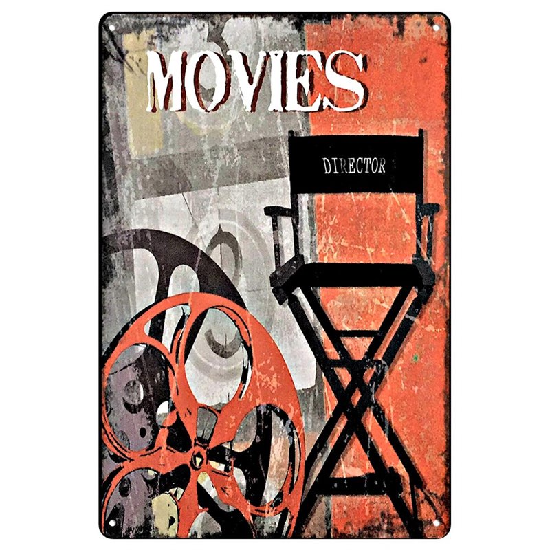MOVIES Cinema Decor Media Tin Sign
