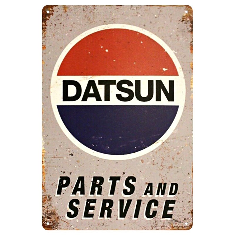 Vintage Parts & Service Metal Tin Sign