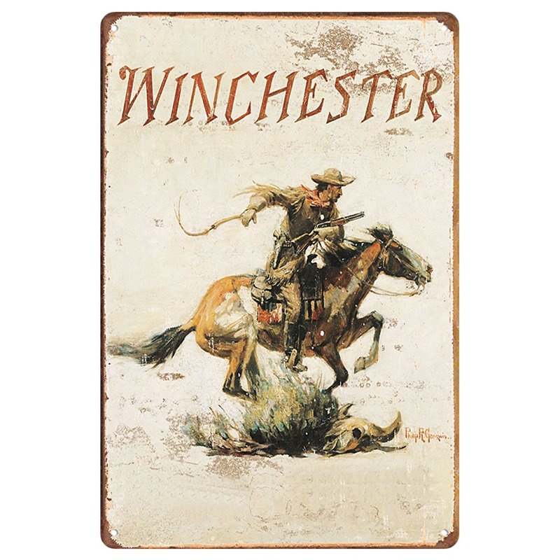 Vintage Poster Discount Winchester Metal Tin Sign