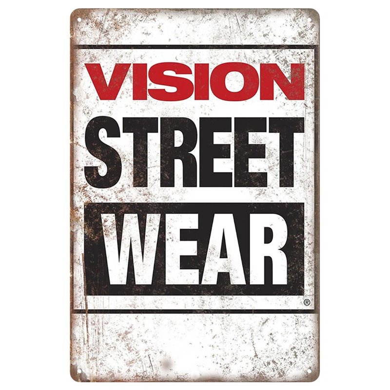 Vintage Vision Street Wear Metal Tin Sign