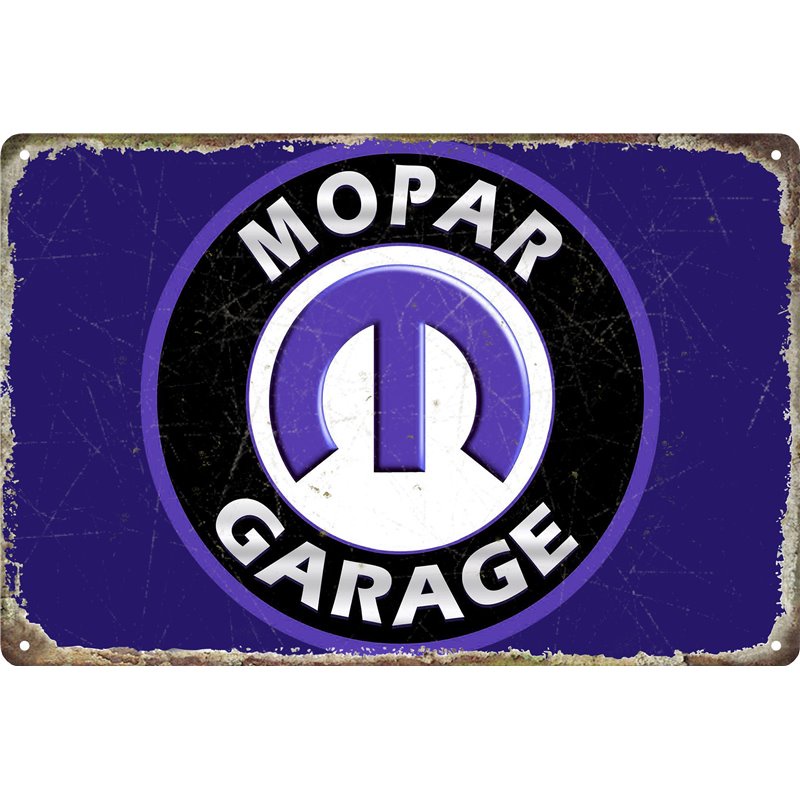 Mopar Garage Metal Tin Sign