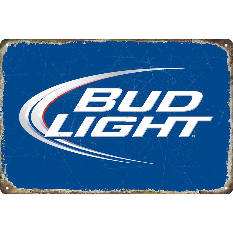Bud Light Beer Metal Tin Sign