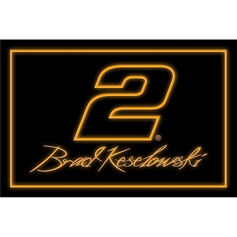 Brad Keselowski Signature 2 LED Neon Sign