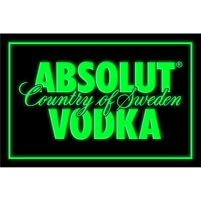 Absolut Vodka Country of Sweden LED Sign