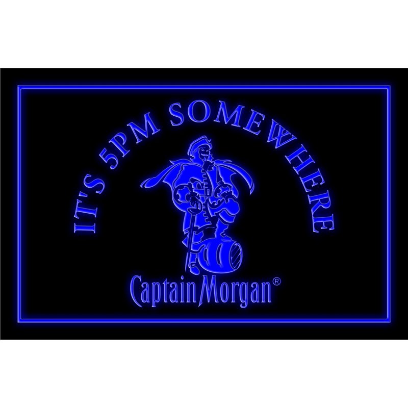 Captain Morgan IT's 5 pm Somewhere LED Sign