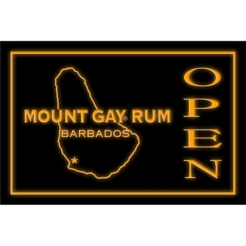 Mount Gay Rum Open LED Sign