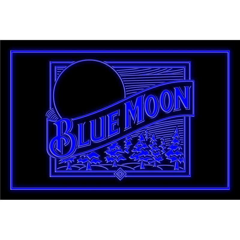 Blue Moon Beer Bar Pub LED Sign