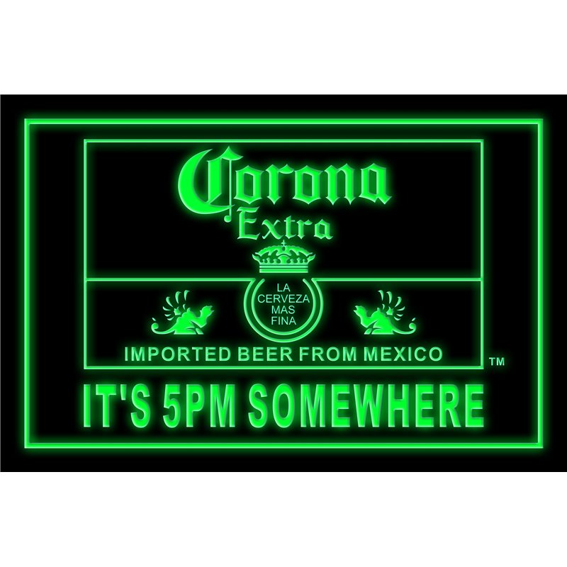 Corona Beer It's 5 pm Somewhere LED Sign