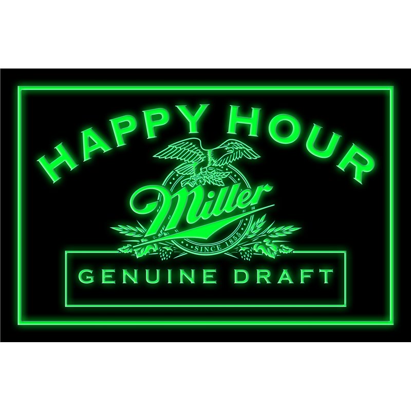 Miller Geniune Draft Happy Hour LED Sign