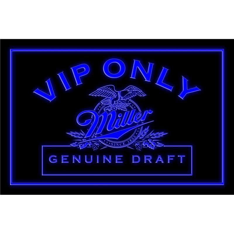 Miller Geniune Draft VIP Only LED Sign