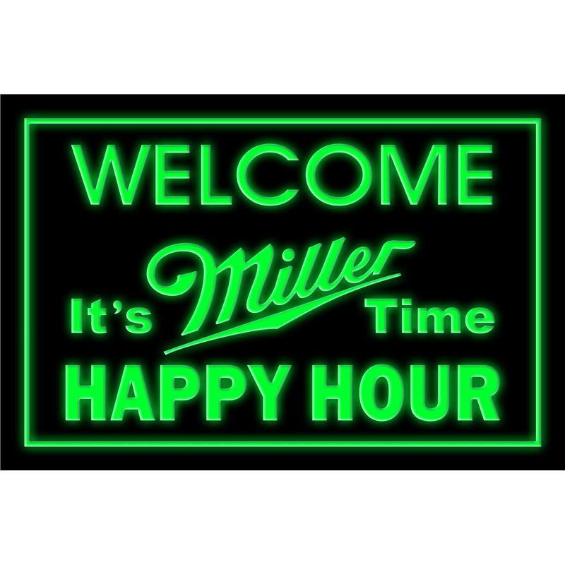 Miller It's Time Happy Hour LED Sign