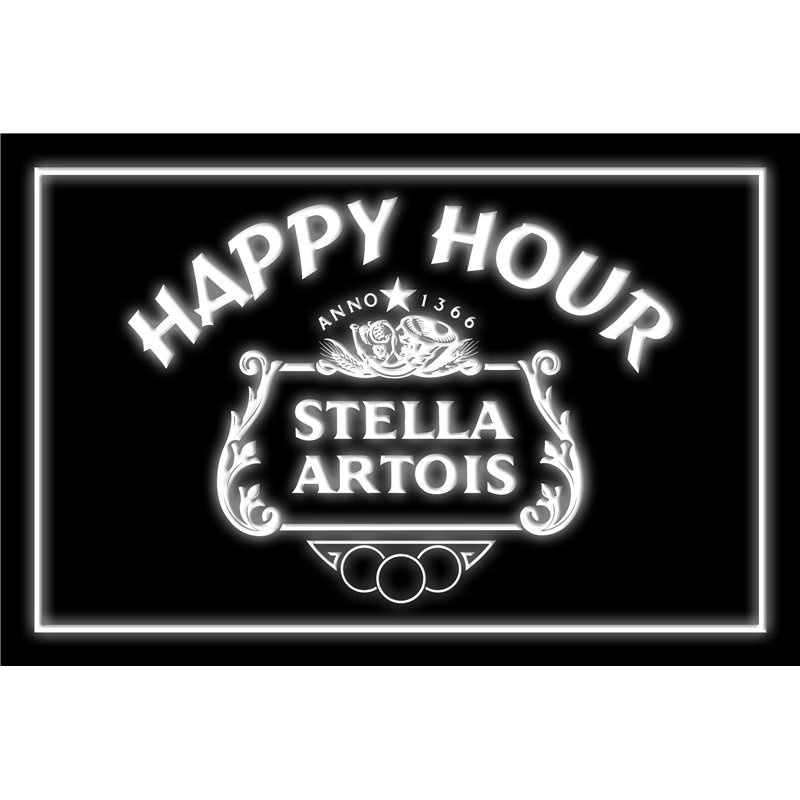 Stella Artois Beer Happy Hour Bar LED Sign
