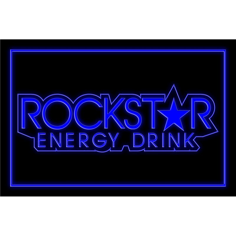 Rockstar Energy Drink Small Star LED Sign