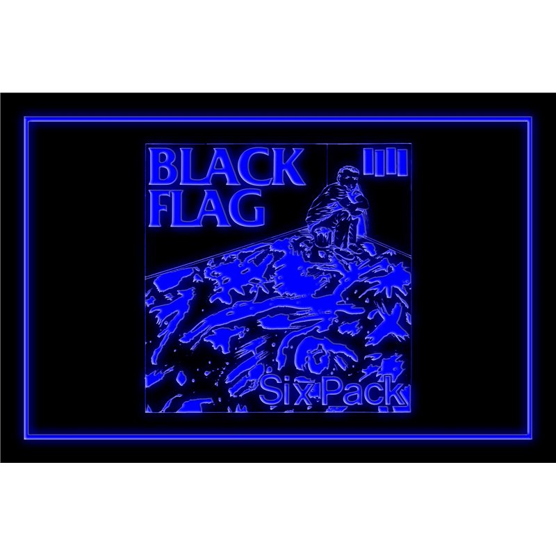 Black Flag - Six Pack LED Sign