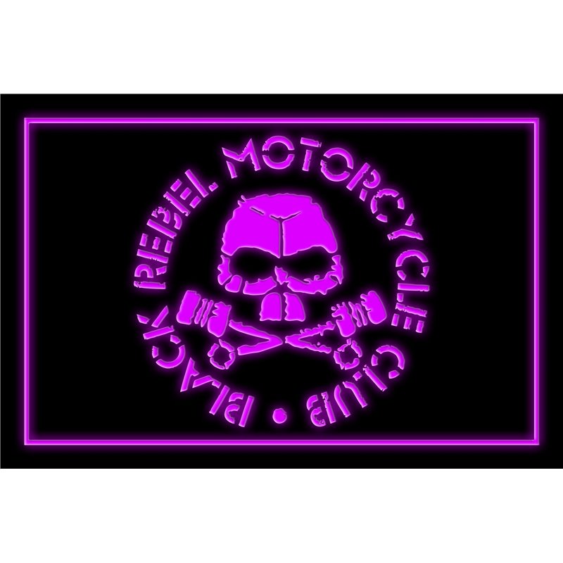 Black Rebel Motorcycle LED Sign