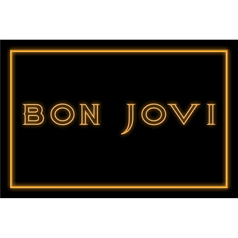 Bon Jovi Logo Band LED Sign