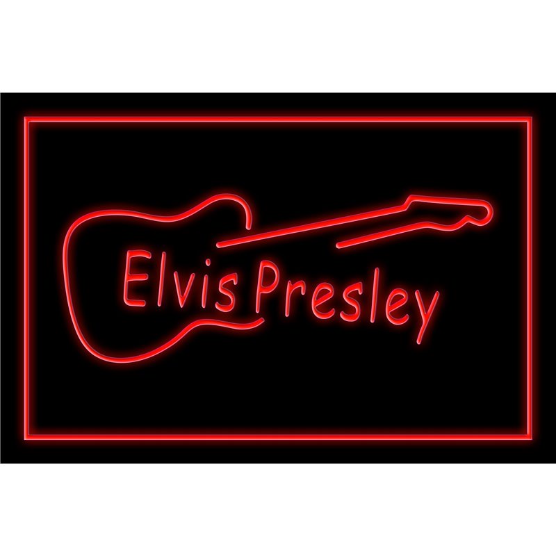 Elvis Presley Guitar LED Sign