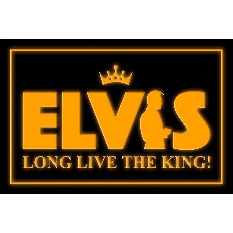Elvis Presley The King LED Sign