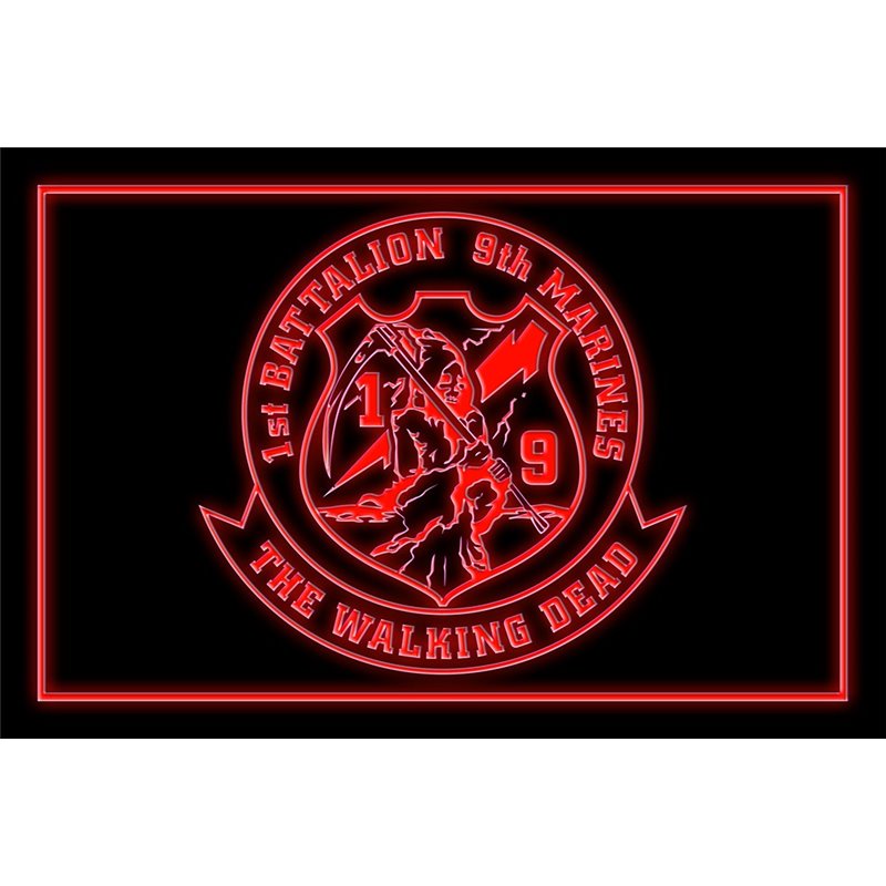 US Marine Corps 1st Battalion 9th LED Sign