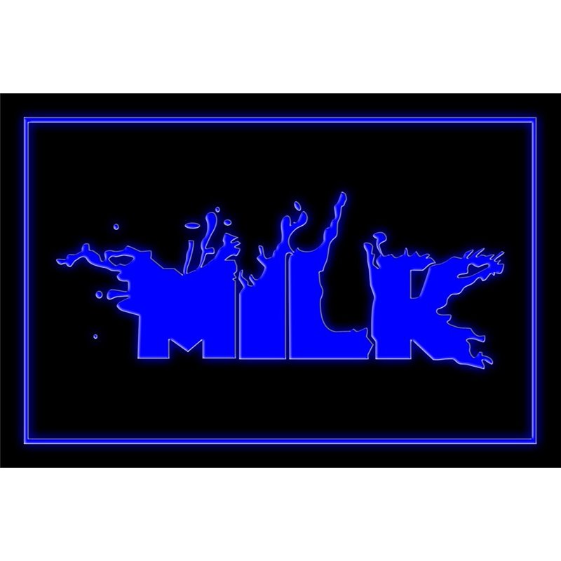 Milk Drink Shop Market Led Sign
