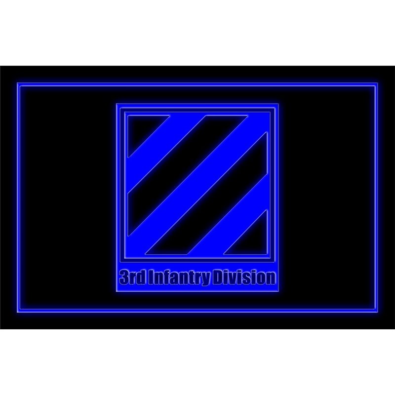 US Army 3rd Third Infantry Division Metal Tin Sign