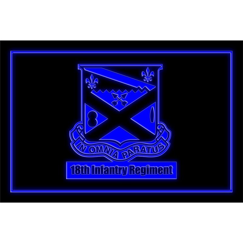 US Army 18th Infantry Regiment Metal Tin Sign