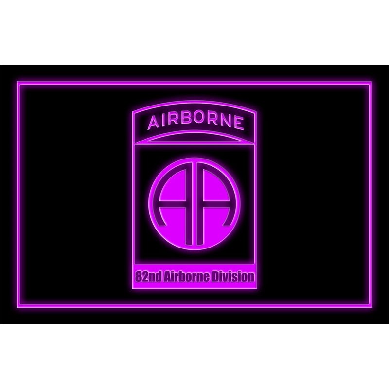 US Army 82nd Airborne Division Metal Tin Sign