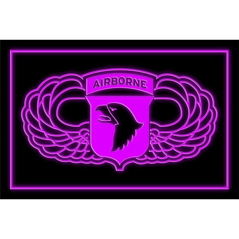 US Army 101st Airborne Division Wings Metal Tin Sign