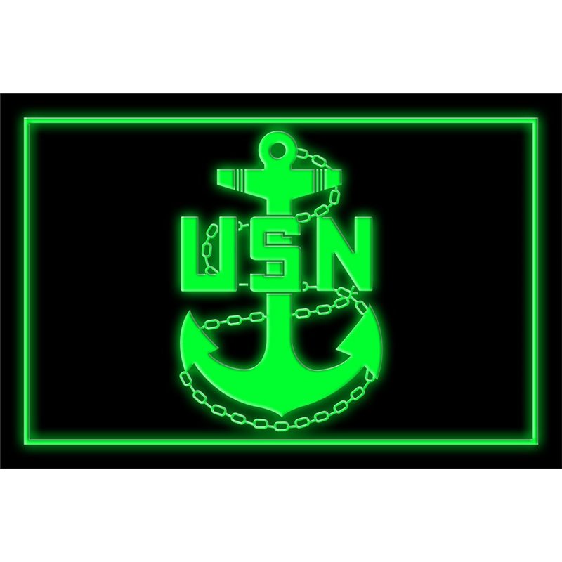 US Navy Anchor Metal Tin Sign
