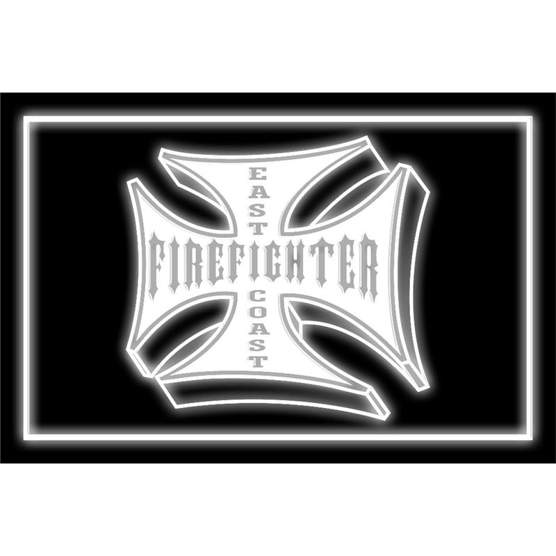 Fire Fighter East Coast Metal Tin Sign
