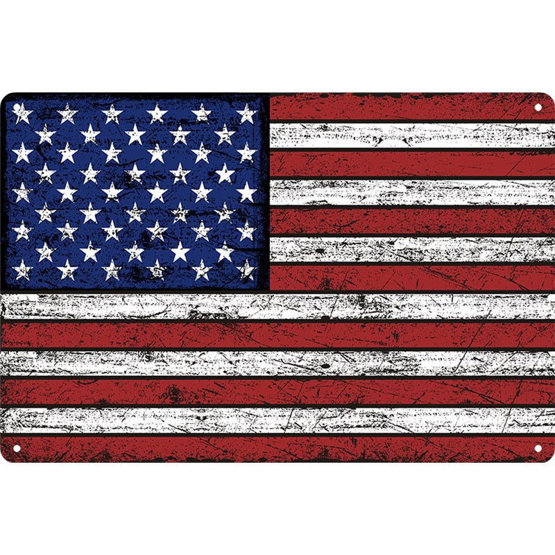 The United States (Pantone) Metal Tin Sign