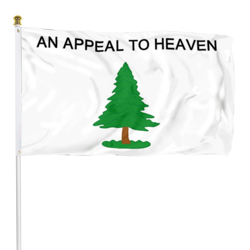 An Appeal to Heaven Flag also called the Pine Tree Flag Banner