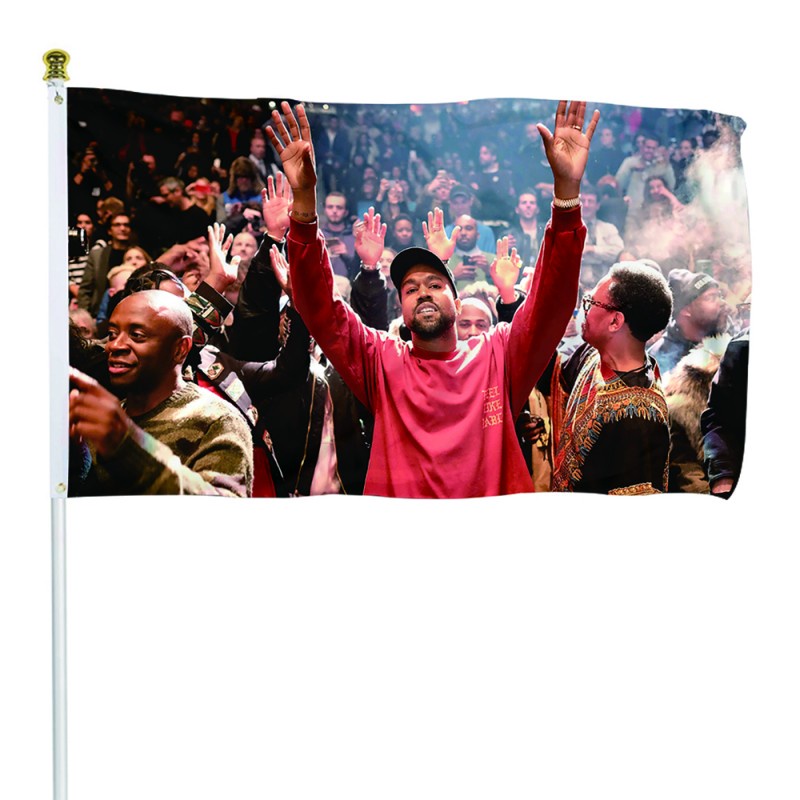 Kanye West 2024 Flag Banner