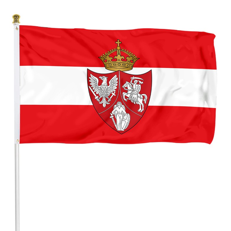 Polish Lithuanian Ruthenian Flag Banner   Polish Lithuanian Ruthenian Flag Banner 