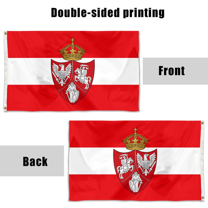 Polish Lithuanian Ruthenian Flag Banner   Polish Lithuanian Ruthenian Flag Banner 