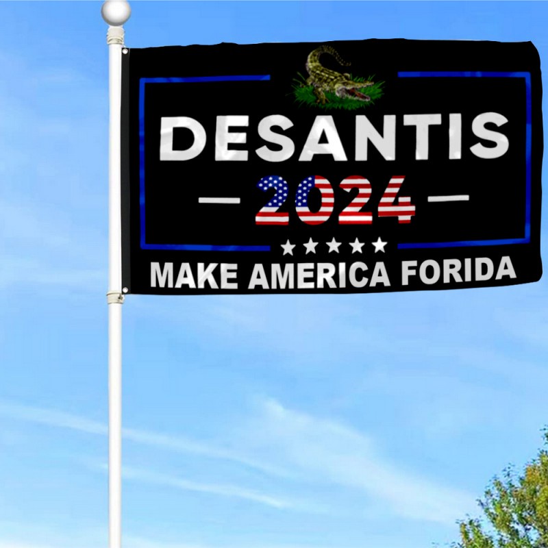 Desantis 2024 Make America Florida Grommet Flag Banner